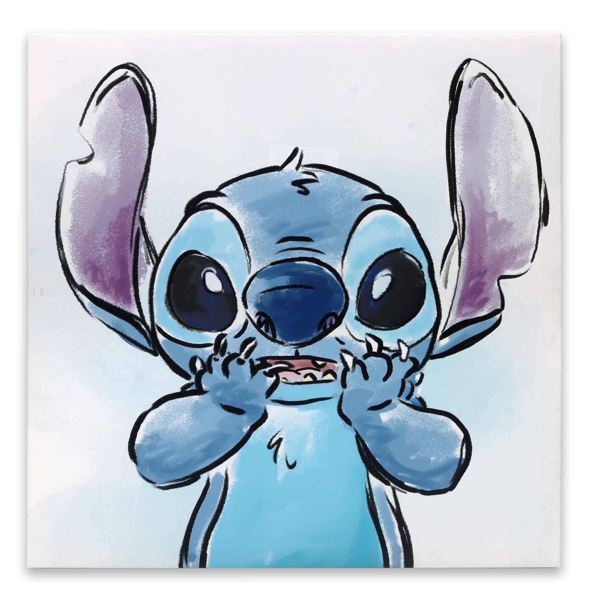 Disney Lilo & Stitch Surprised Expression Canvas Wall Décor | Pop Classics